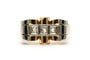Bague 56 Art déco - Bague en or jaune et blanc 18 carats et diamants 58 Facettes 22767