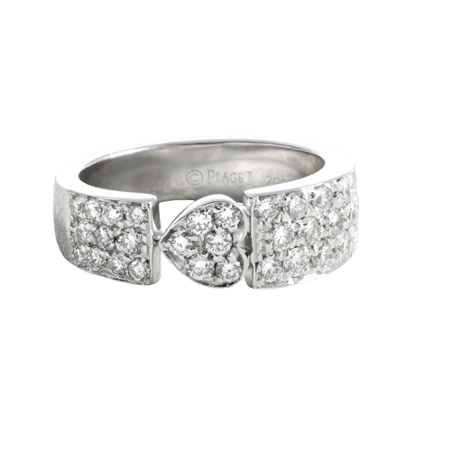 戒指 Piaget 心形白金与钻石 
