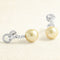 Boucles d'oreilles Boucles d'oreilles pendantes en or blanc, perles et diamants 58 Facettes 661D00003