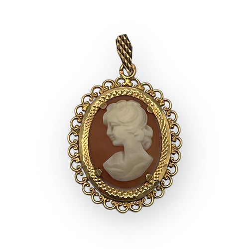 Pendentif Pendentif camée en or jaune 750 58 Facettes 149066404