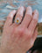 Bague 51 Bague saphir orange et diamants en platine 58 Facettes 608