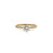 Bague 53 Solitaire - Bague en or jaune 750 et diamant 0,55 ct 58 Facettes 260016SP