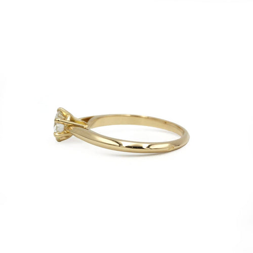 Bague 53 Solitaire - Bague en or jaune 750 et diamant 0,55 ct 58 Facettes 260016SP