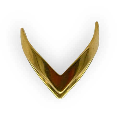 Bague 56 Bague chevron ouverte en or jaune 750 58 Facettes 149066878