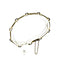 Bracelet Bracelet en or jaune, platine, émail bleu et diamants 58 Facettes Z1351498