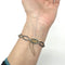 Bracelet Bracelet en or jaune, platine, émail bleu et diamants 58 Facettes Z1351498