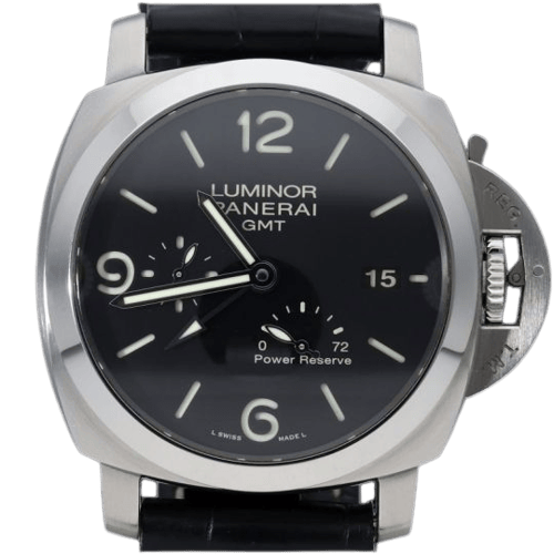 Montre Panerai Luminor 1950 3 Days GMT - Montre en acier 58 Facettes MT45838