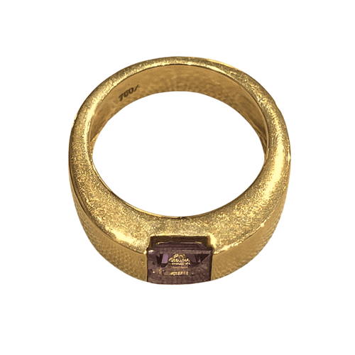 Bague 54 Bague en or 18k et améthyste 58 Facettes S124