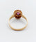 Bague 50 Bague marguerite ancienne en or rose 18k, pierre violette et perles 58 Facettes A06752