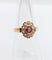 Bague 50 Bague marguerite ancienne en or rose 18k, pierre violette et perles 58 Facettes A06752