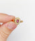 Bague 50 Bague marguerite ancienne en or rose 18k, pierre violette et perles 58 Facettes A06752