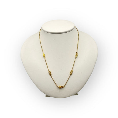 Collier Collier pépites - Collier en or jaune 750 (18K) 58 Facettes 149066311