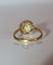 Bague 57.5 Art Déco - Bague ronde en or jaune, rubis et diamants 58 Facettes 539