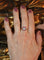 Bague 57.5 Art Déco - Bague ronde en or jaune, rubis et diamants 58 Facettes 539