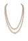Collier Collier double rang de perles Akoya avec fermoir en or jaune, grenats et diamants 58 Facettes 933