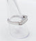 Bague 57 Demi-alliance vintage - Bague en or blanc 18k et diamants baguette 58 Facettes A06716