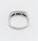Bague 57 Demi-alliance vintage - Bague en or blanc 18k et diamants baguette 58 Facettes A06716