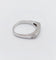 Bague 57 Demi-alliance vintage - Bague en or blanc 18k et diamants baguette 58 Facettes A06716