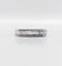 Bague 57 Demi-alliance vintage - Bague en or blanc 18k et diamants baguette 58 Facettes A06716