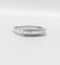 Bague 57 Demi-alliance vintage - Bague en or blanc 18k et diamants baguette 58 Facettes A06716