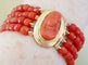 Bracelet Bracelet Or jaune Corail Camée 58 Facettes C 1680