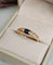 Bague 54 Bague jonc en or jaune 18 carats au saphir ovale 58 Facettes 731
