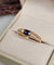 Bague 54 Bague jonc en or jaune 18 carats au saphir ovale 58 Facettes 731
