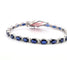 Bracelet Bracelet tennis en or blanc avec saphirs et diamants 58 Facettes 100/26 A
