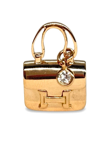 Pendentif Hermès Constance - Pendentif en or rose 18K et diamant 0,05 ct 58 Facettes 1720