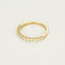 Bague 51 Demi-alliance - Bague en or jaune 18 carats et diamants 58 Facettes BAGUE-002