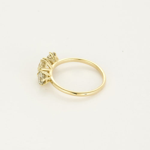 Bague 50.5 Bague jarretière en or jaune et diamants 58 Facettes EDSR-5