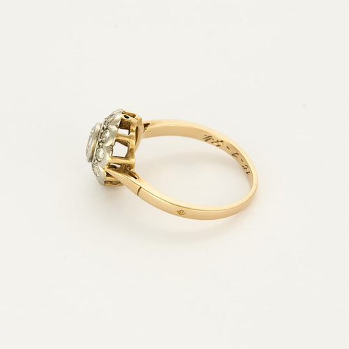 Bague 55 Ravissante bague marguerite en or deux tons 58 Facettes B260113