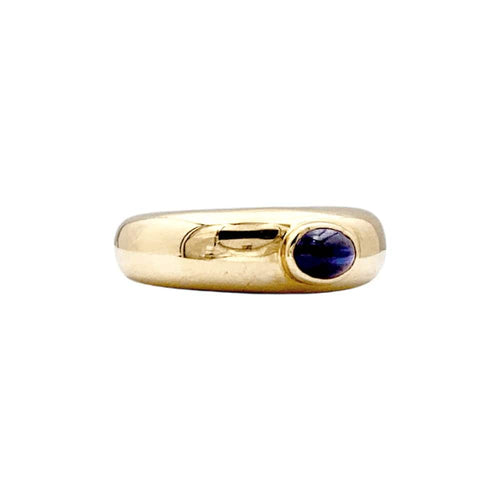 Bague 50 Bague Chaumet, "Anneau" en or jaune et saphir. 58 Facettes 35430