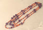 Collier Collier sautoir ancien en or jaune, corail méditerranéen et améthystes 58 Facettes