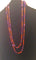 Collier Collier sautoir ancien en or jaune, corail méditerranéen et améthystes 58 Facettes