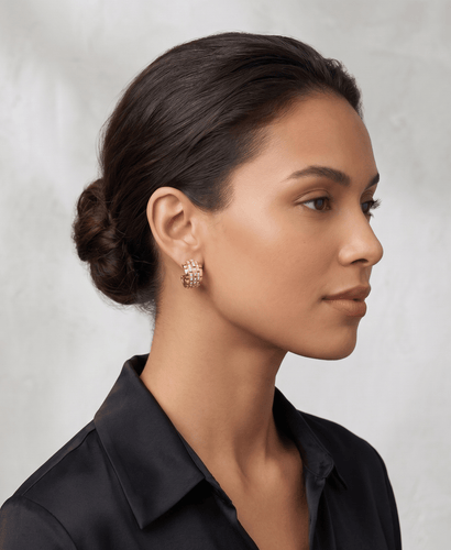 Boucles d'oreilles Cartier Maillon Panthère - Boucles d'oreilles en or jaune et diamants 58 Facettes C15