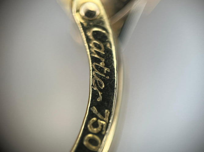 Boucles d'oreilles Cartier Maillon Panthère - Boucles d'oreilles en or jaune et diamants 58 Facettes C15