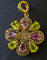 Pendentif Pendentif Art Nouveau en or et argent, améthystes, péridots et diamants 58 Facettes R 650  Rie