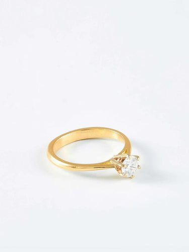 Bague 51 Bague solitaire or jaune et diamant 58 Facettes 956