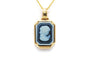 Pendentif Pendentif années 50 en or jaune 18 carats serti d’un camée en agate 58 Facettes 23514