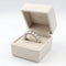 Bague 54 Bague alliance tour complet en or blanc 18 ct et diamants 58 Facettes 145/F