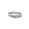 Bague 54 Bague alliance tour complet en or blanc 18 ct et diamants 58 Facettes 145/F