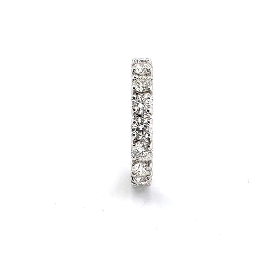 Bague 54 Bague alliance tour complet en or blanc 18 ct et diamants 58 Facettes 145/F