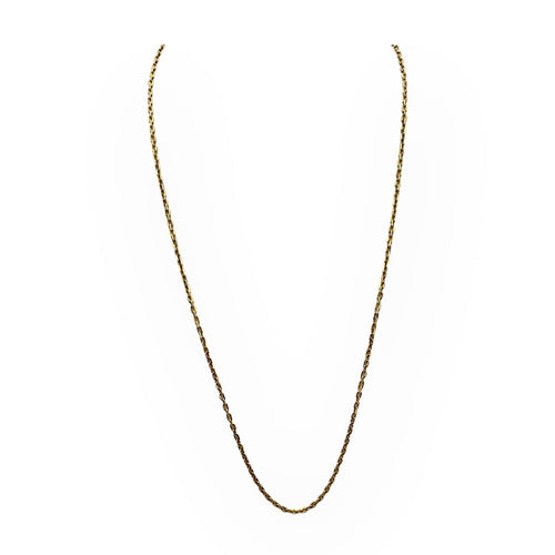 Collier Chaîne - Maille forçat en or jaune 750, 58 cm 58 Facettes 149066456