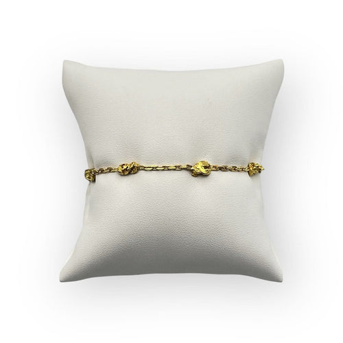 Bracelet Bracelet pépites en or jaune 750 (18K) 58 Facettes 149066312