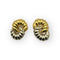 Boucles d'oreilles Boucles d'oreilles coquillage en or jaune et or blanc 750 58 Facettes 149066042