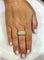Bague 59 Bague en or jaune 18 carats pavée de diamants naturels 58 Facettes pav