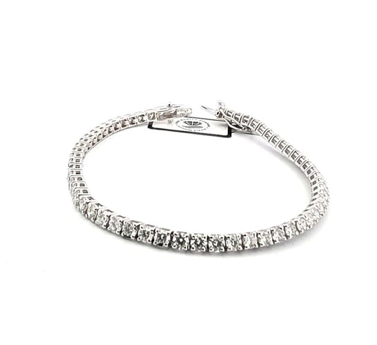 Bracelet Bracelet tennis en or blanc 18 ct avec diamants 58 Facettes 145/A