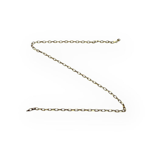 Collier Chaîne maille forçat large en or jaune 585, 60 cm 58 Facettes 149067569