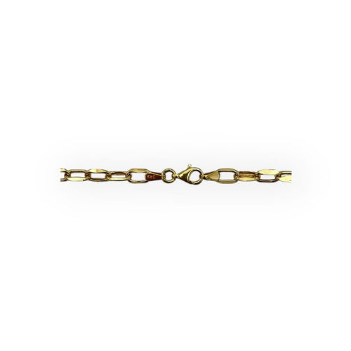 Collier Chaîne maille forçat large en or jaune 585, 60 cm 58 Facettes 149067569